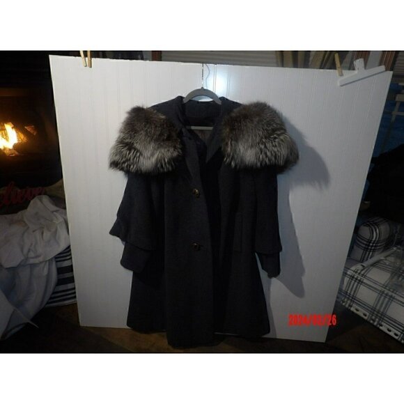 Vintage Rothmoor Fur Collared Coat - XL - Picture 1 of 8